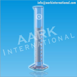 Measuring Cylinders, with spout, Hexagonal Base