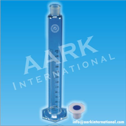Measuring Cylinders, with Interchangeable Stopper, Hexagonal Base